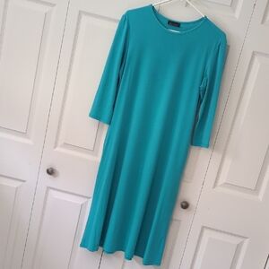 Elegant Teal/ Turquoise Modest Dress